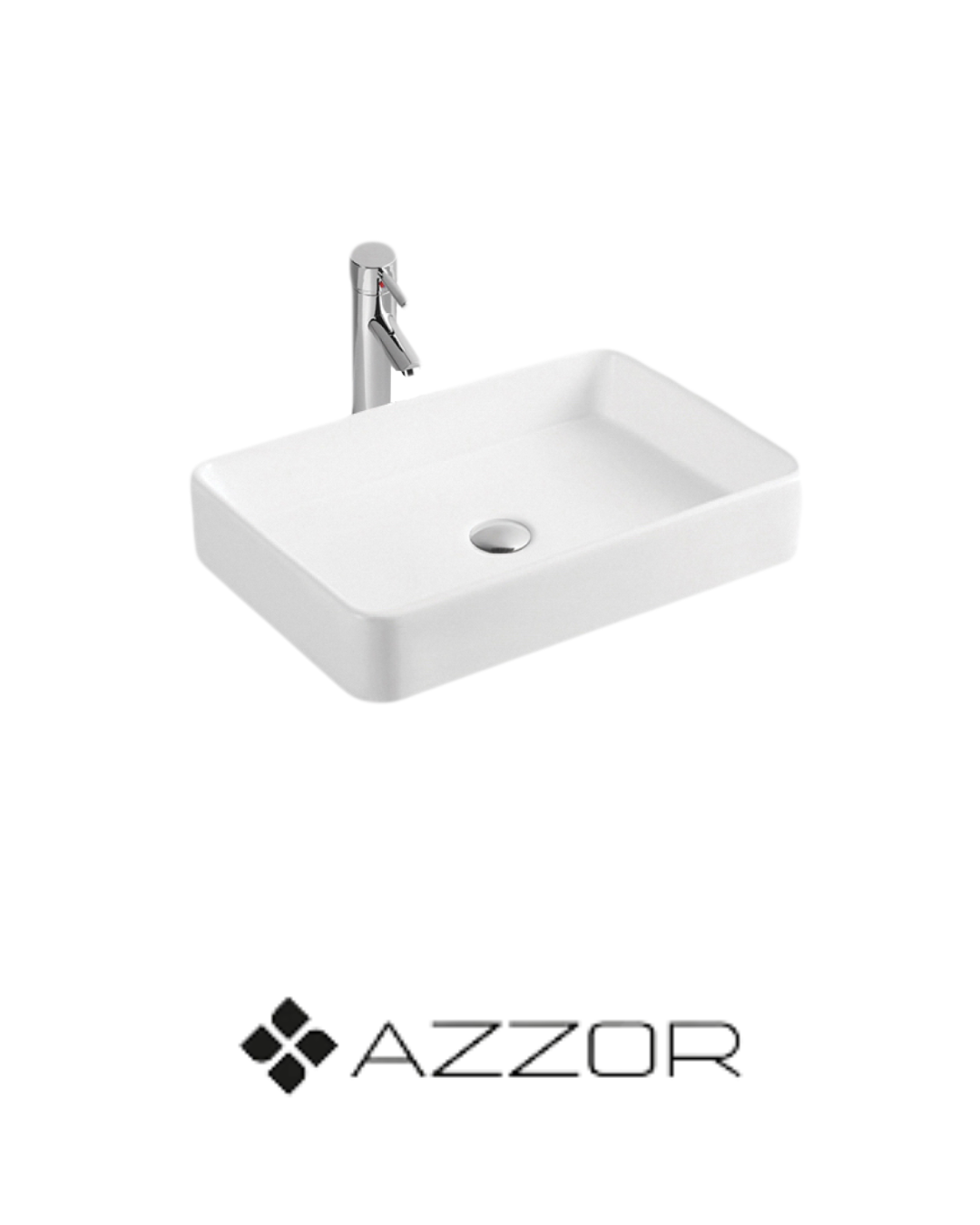 AZZOR - Lavamanos Azzor cerámica blanca - AZZ-AZ-5253