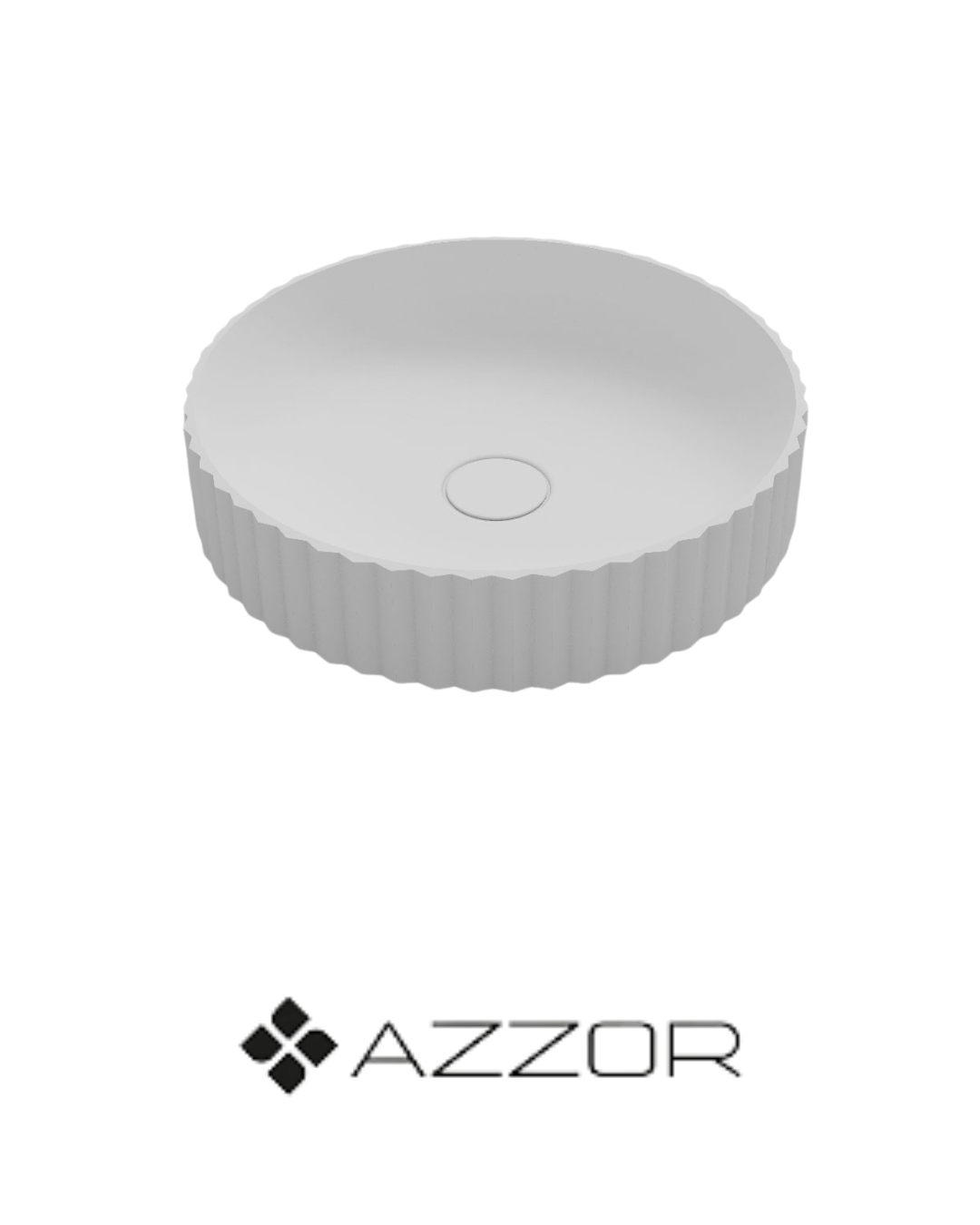 AZZOR - Lavamanos Azzor cerámica blanca - AZZ-AZ-5333MW