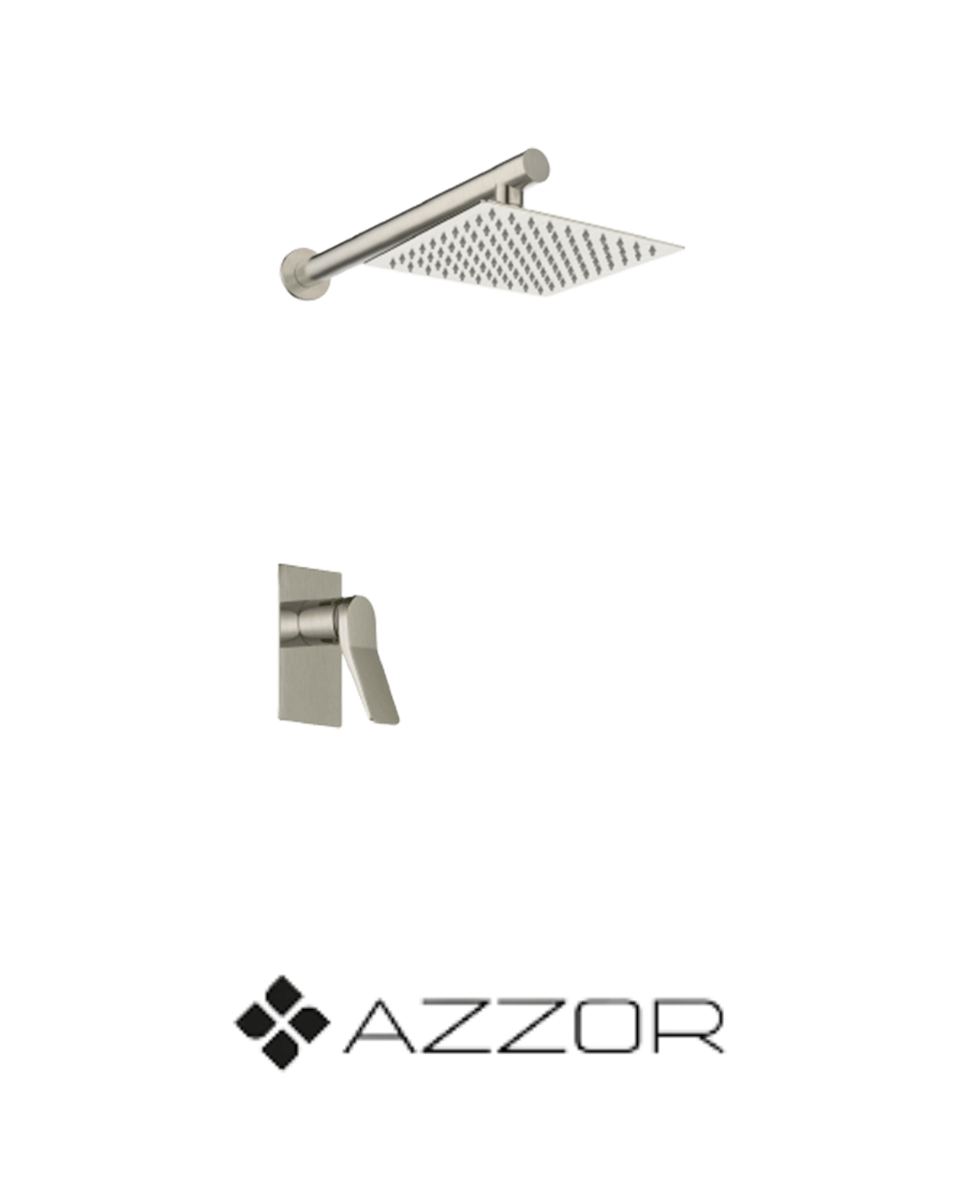 AZZOR - Juego de Ducha Azzor Siena Satin Nickel - AZZ-AZ-605-03BN