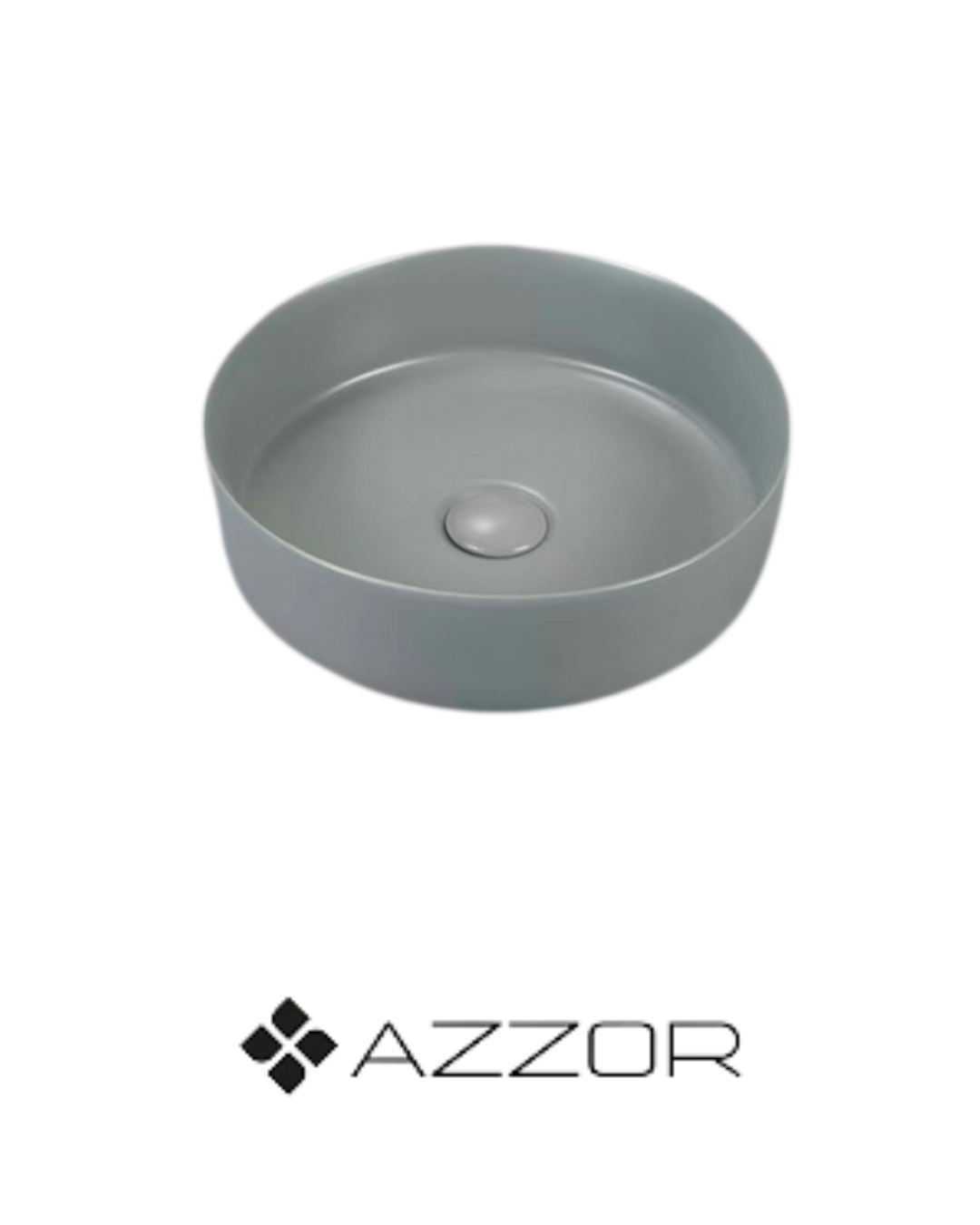 AZZOR - Lavamanos Azzor cerámica Gris - AZZ-AZ-7136MG