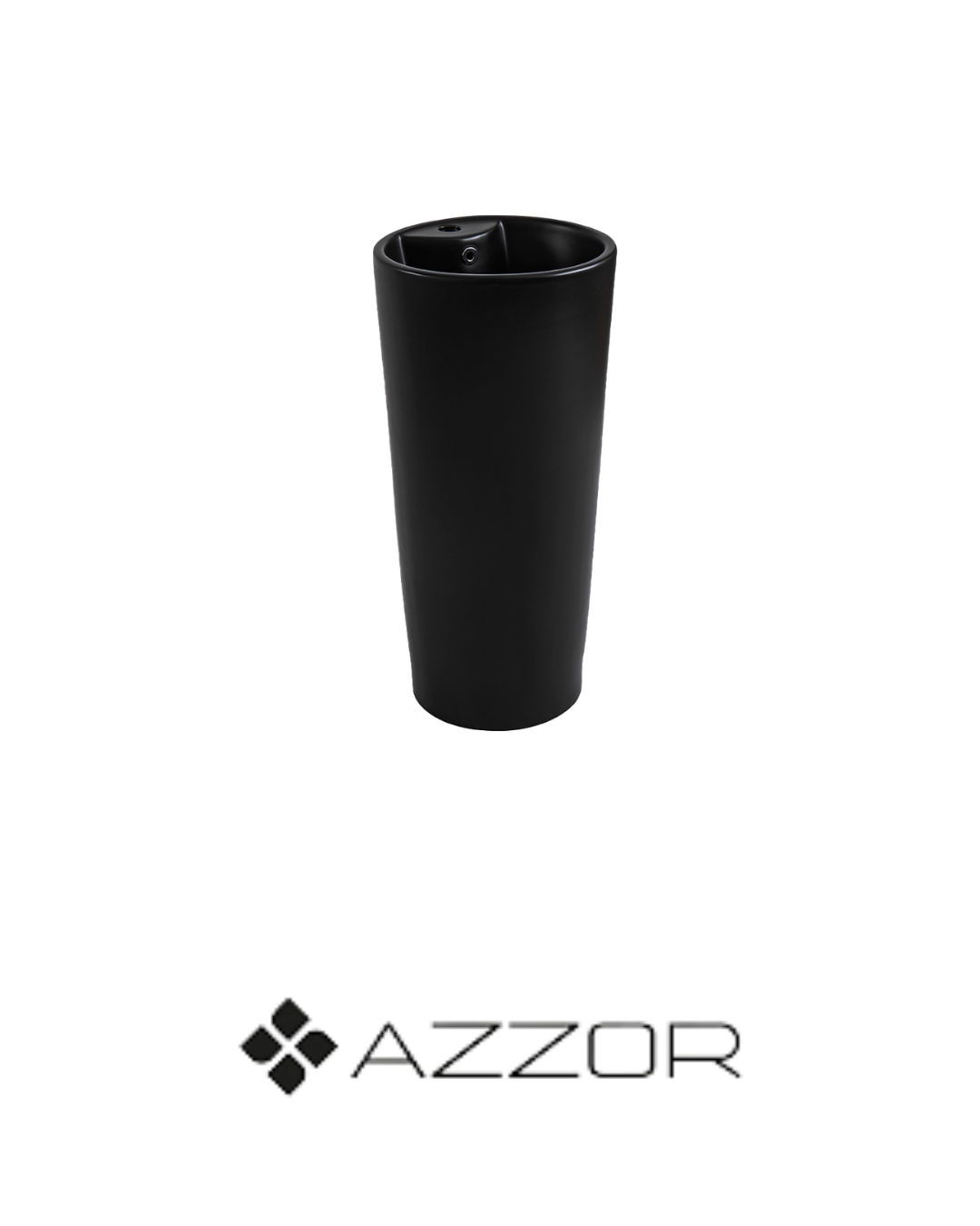 AZZOR - Lavamanos Azzor de pedestal Negro Mate - AZZ-AZ-8019MB