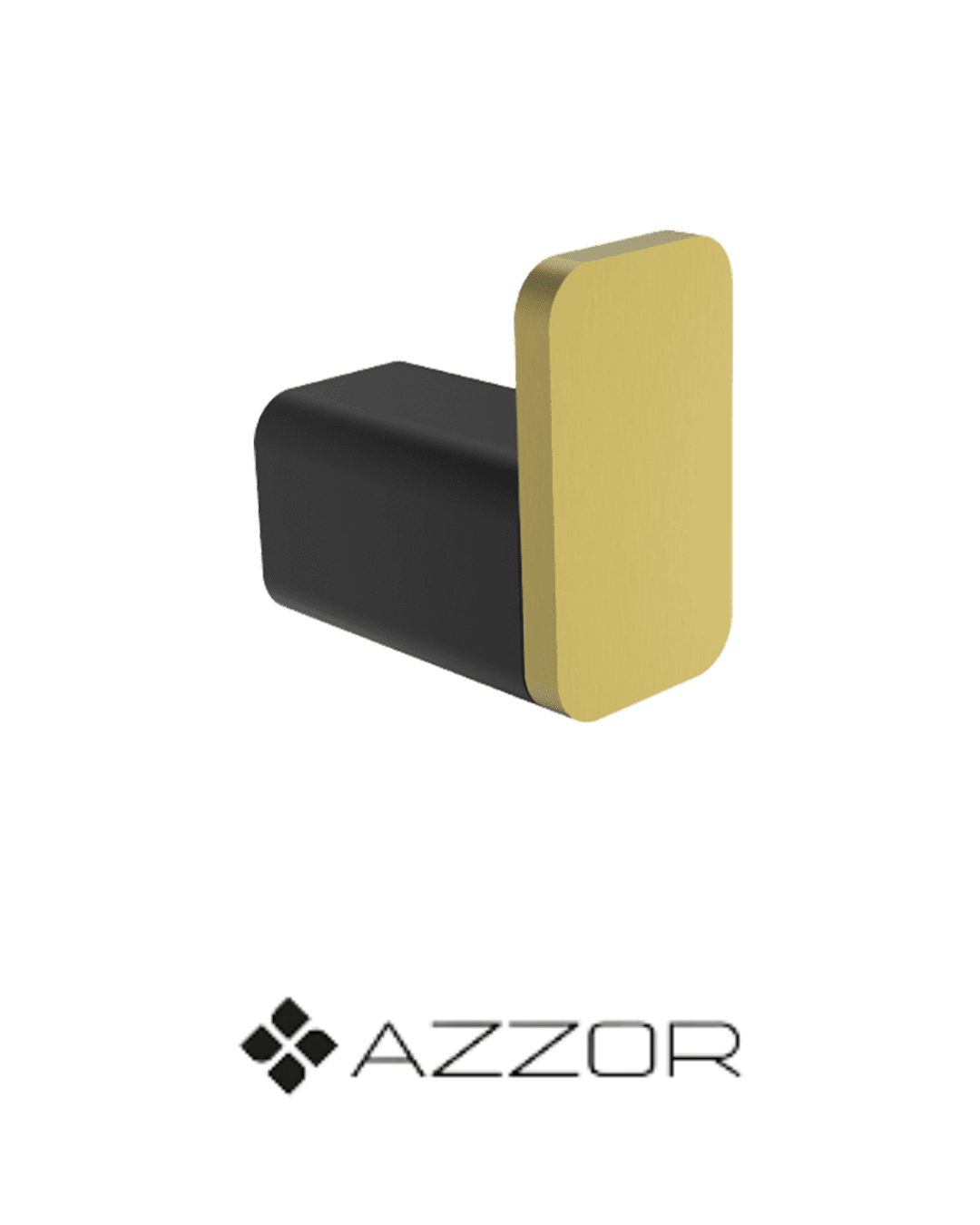 AZZOR - Perchero Azzor Carakto Negro / Oro Mate - AZZ-AZ18601B/SG-FP