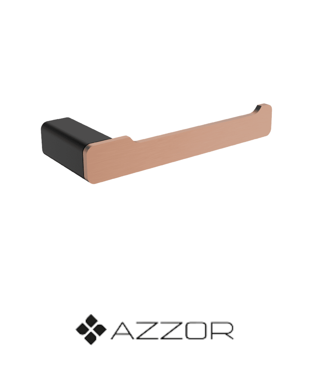 AZZOR - Papelera Azzor Carakto Negro / Oro Rosa Mate - AZZ-AZ18606B/SRG-FP