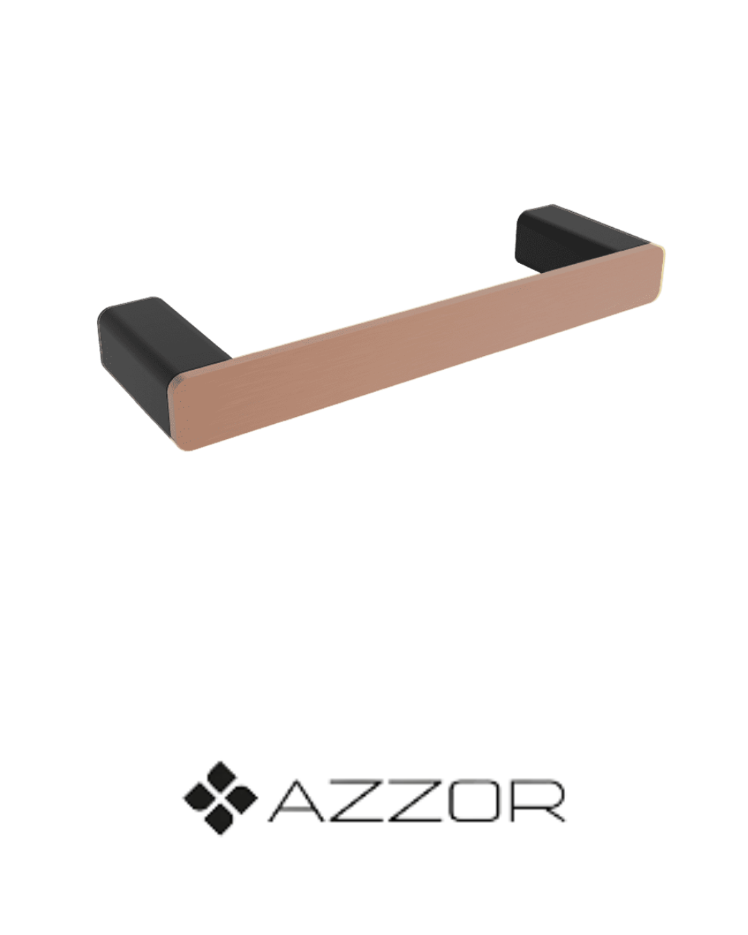 AZZOR - Argolla Azzor Carakto Negro / Oro Rosa Mate - AZZ-AZ18607-2B/SRG-FP