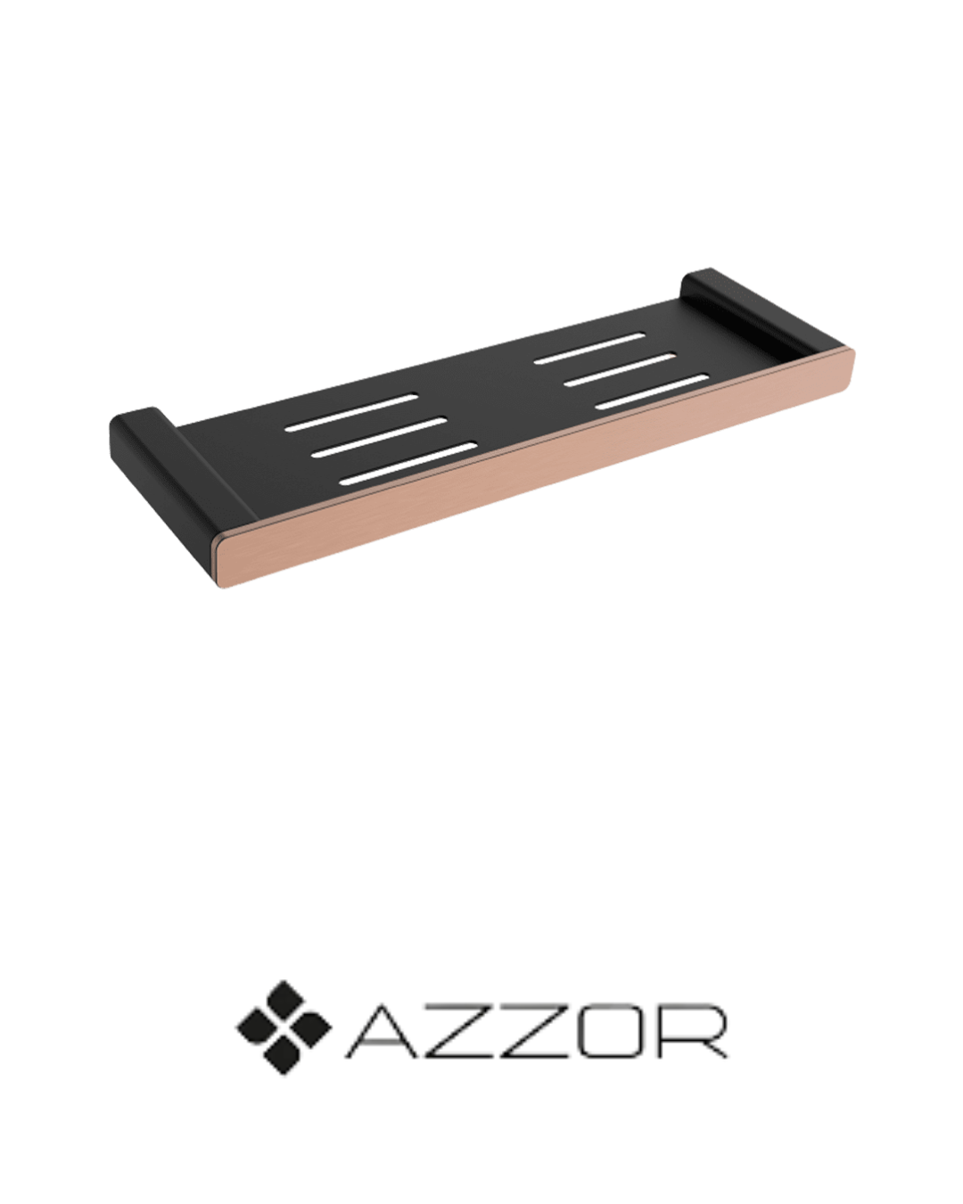 AZZOR - Repisa Azzor Carakto Negro / Oro Rosa Mate - AZZ-AZ18612B/SRG-FP