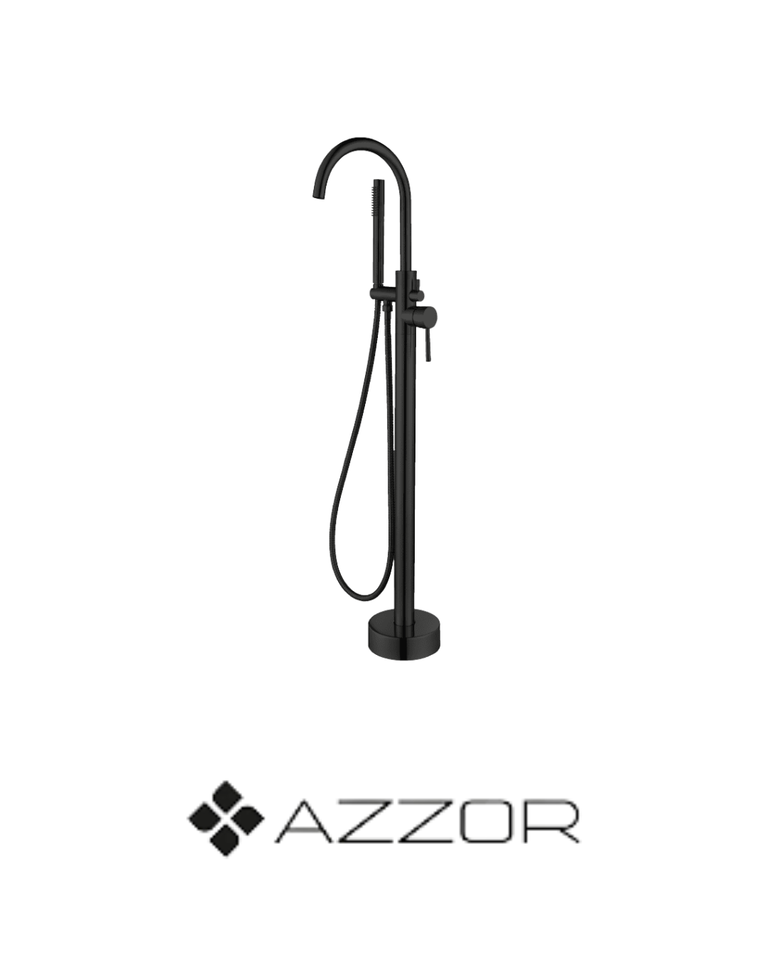 AZZOR - Grifería de tina Infiniti Negro Mate - AZZ-AZ6001B