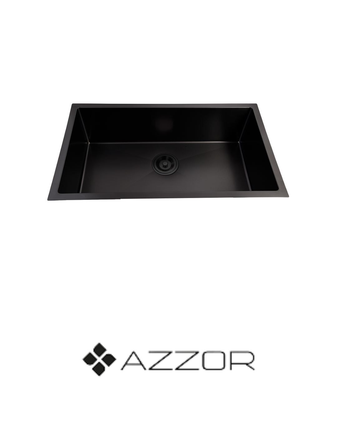 AZZOR - Lavaplatos Azzor Acero Inox  60x45 Negro - AZZ-AZ6045-MB/C6MB