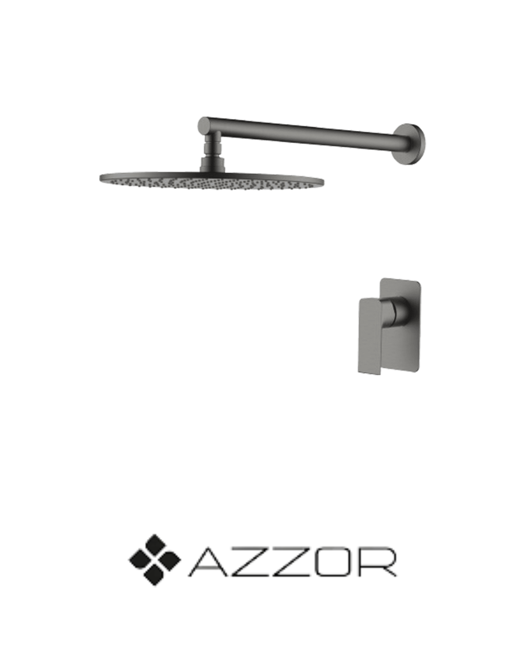 AZZOR - Juego de ducha sin desviador Azzor Gunmetal -AZZ-AZ73153-B10GM