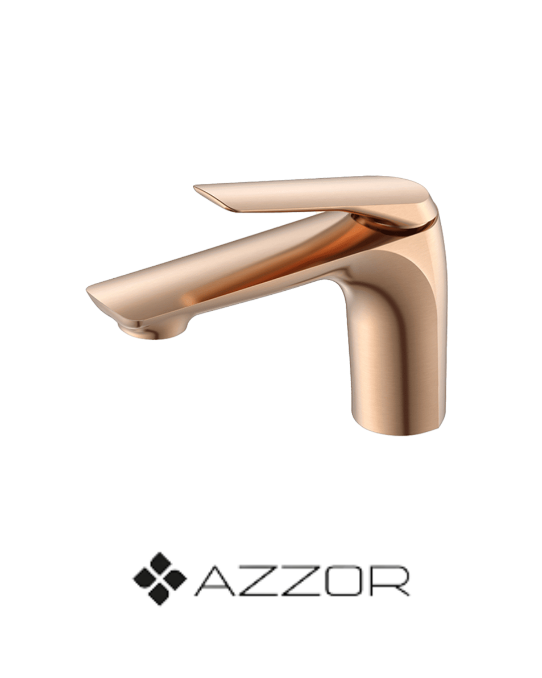 AZZOR - Monocontrol caño bajo Azzor Vita Oro Rosa Mate - AZZ-B05001361BRG