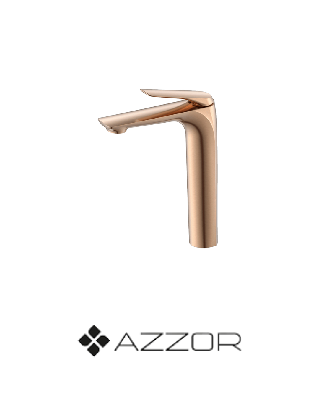 AZZOR - Monocontrol caño alto Azzor Vita Oro Rosa Mate - AZZ-B05002361BRG