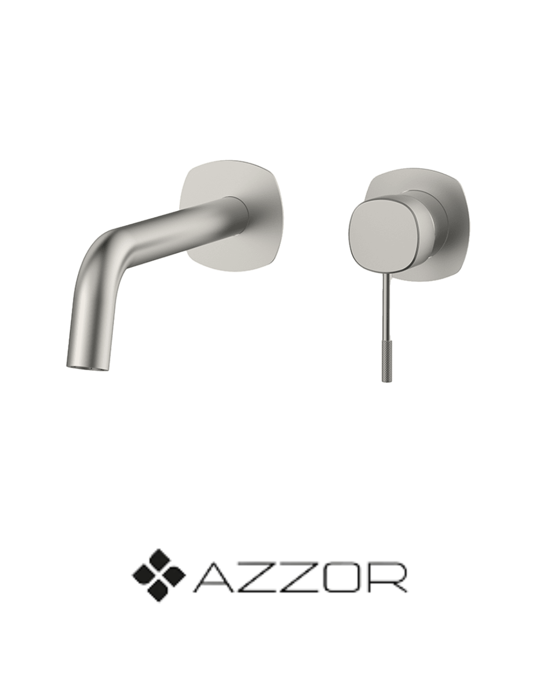 AZZOR- Monocontrol de pared Azzor Vita Brush Nickel - AZZ-B06228021BN