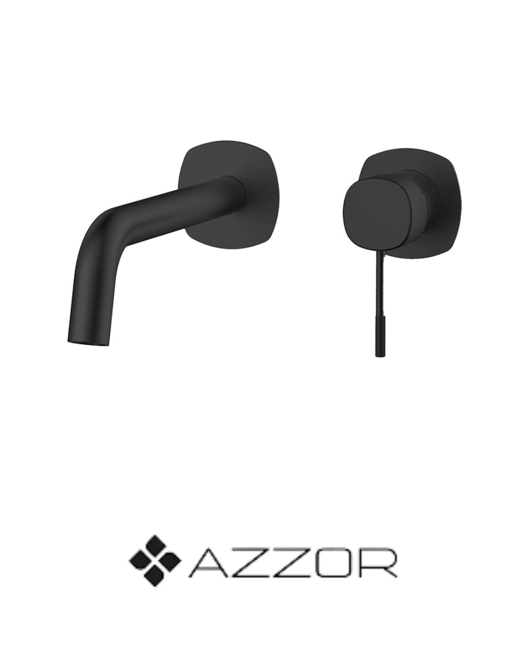 AZZOR - Monocontrol de pared Azzor Vita Negro - AZZ-B06228311MB