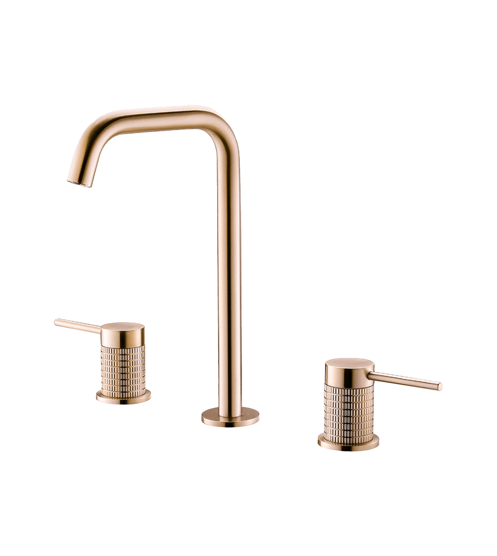 AZZOR - Grifería 8 pulgadas Azzor Diamanto Oro Rosa Mate - AZZ-B06404361BRG