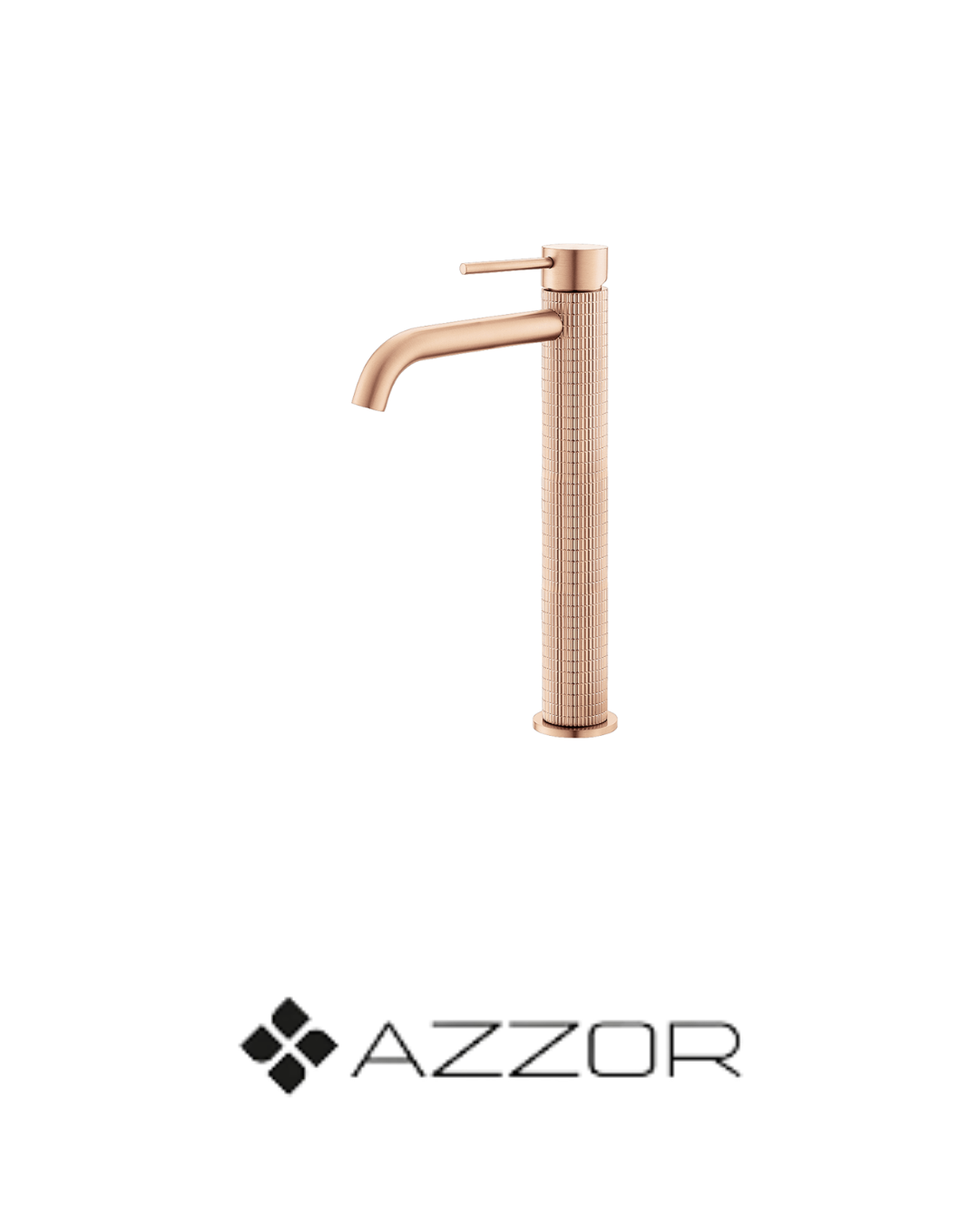 AZZOR - Monocontrol caño alto Azzor Diamanto Oro Rosa Mate - AZZ-B06402361BRG