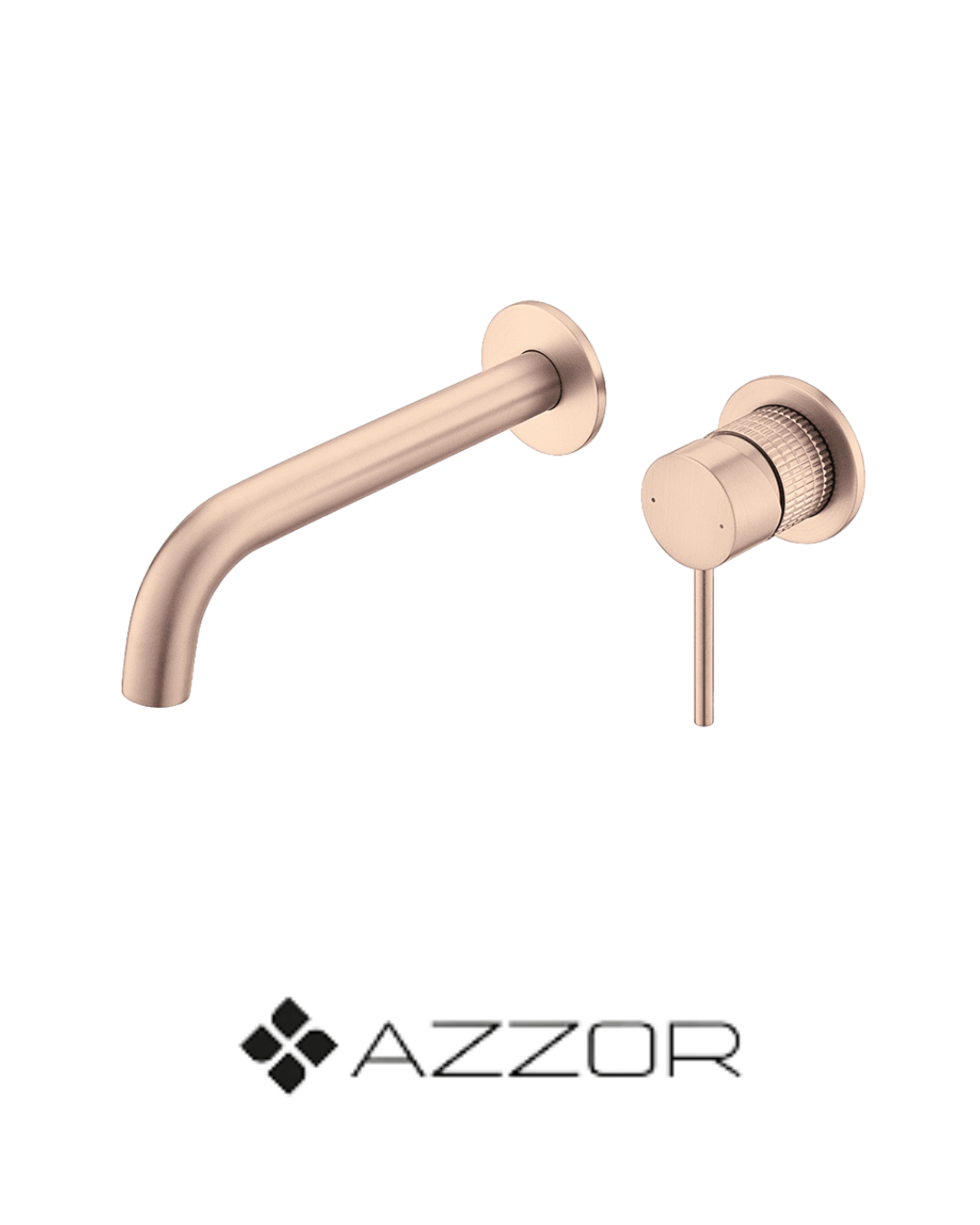 AZZOR - Monocontrol de pared Azzor Diamanto Oro Rosa Mate - AZZ-B06428361BRG