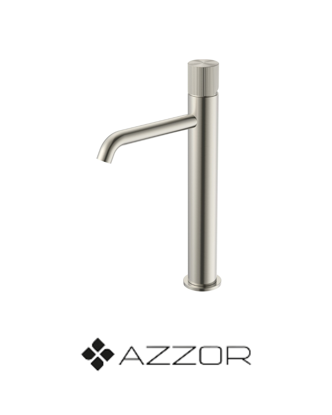 AZZOR - Monocontrol Caño Alto Azzor Lines Satin Nickel - AZZ - B101202021-BN