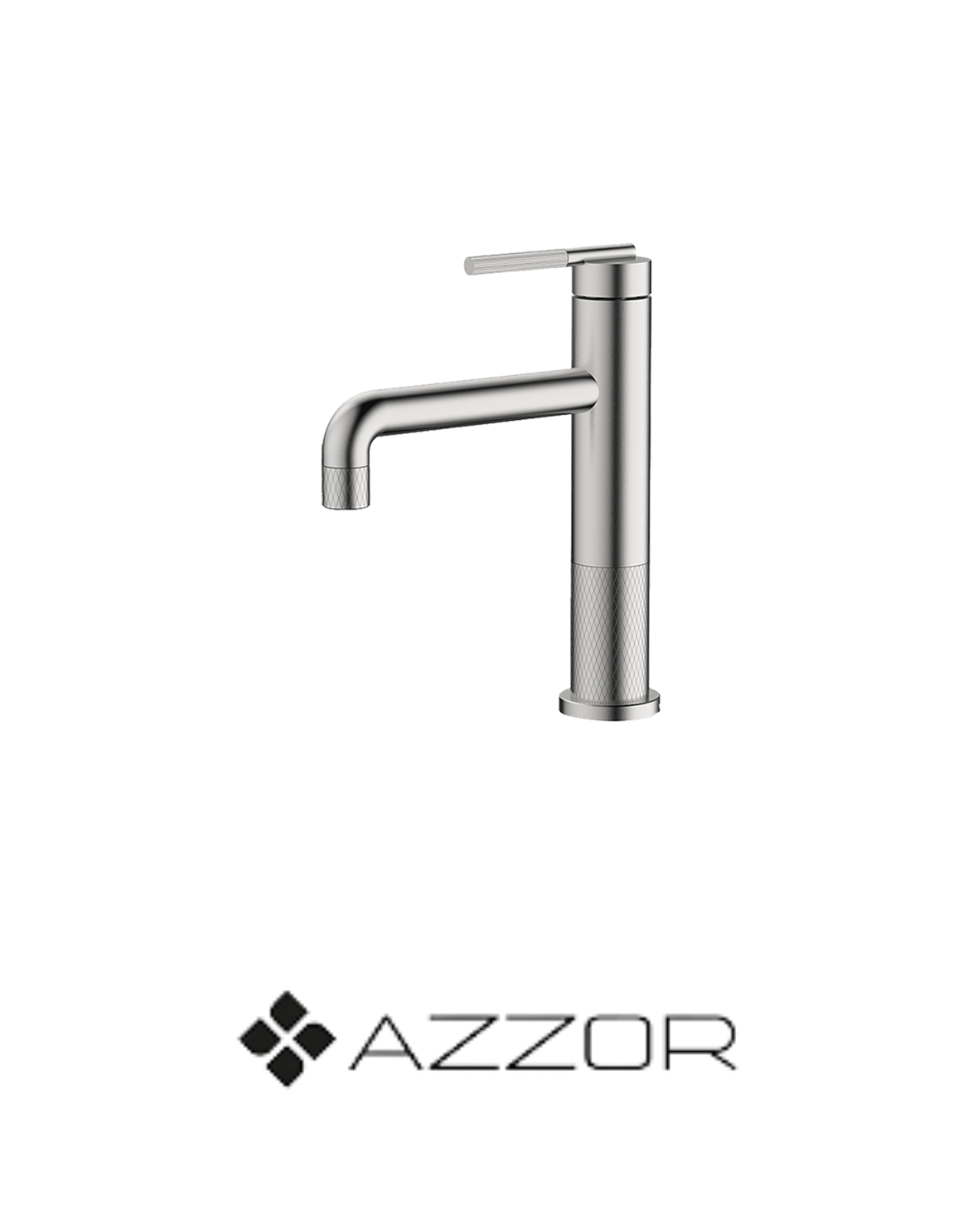 AZZOR - Monocontrol caño bajo Azzor Diamanti 2 Brush Nickel - AZZ-B74301162BN