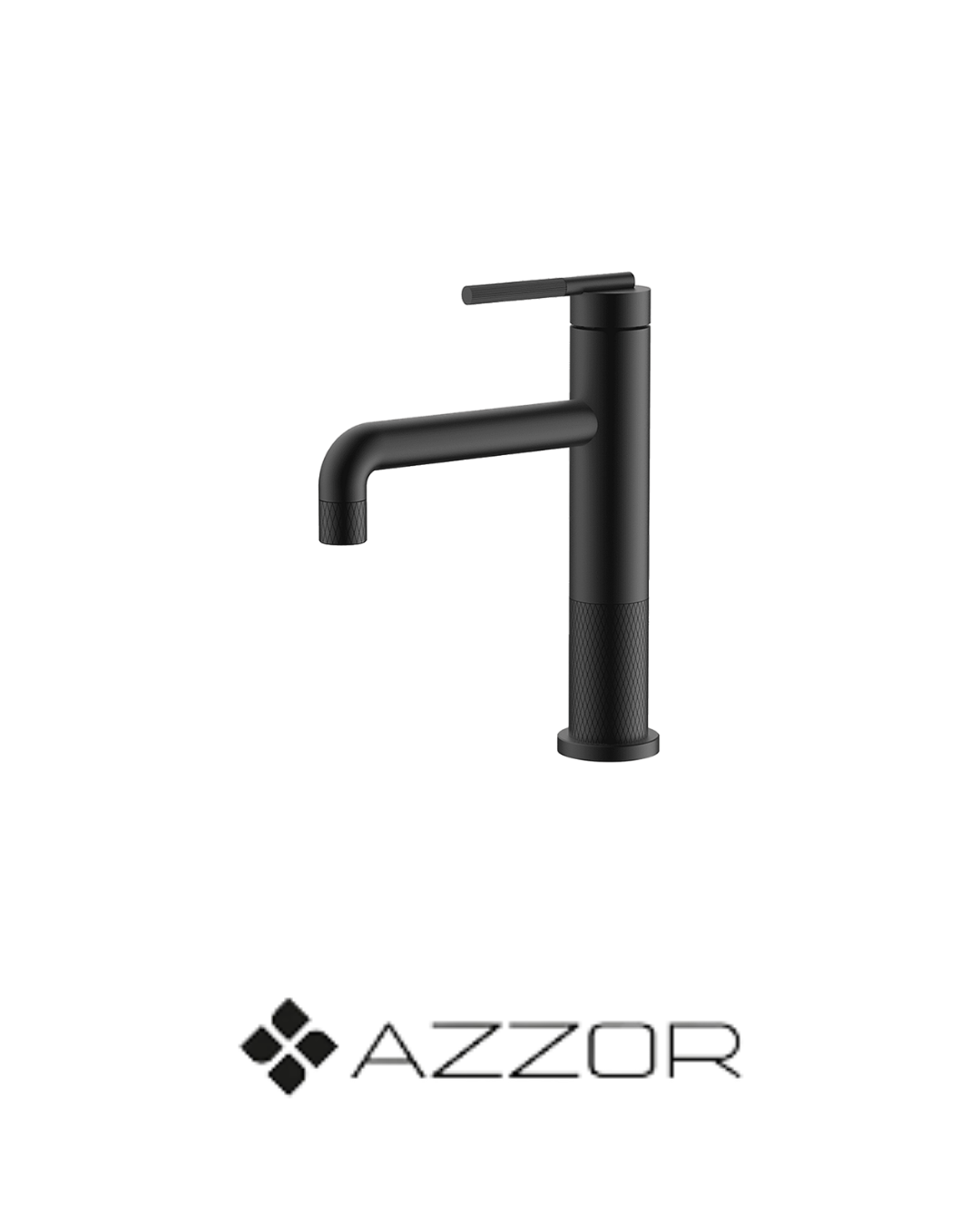 AZZOR - Monocontrol caño bajo Azzor Diamanto 2 Negro - AZZ-B74301312MB