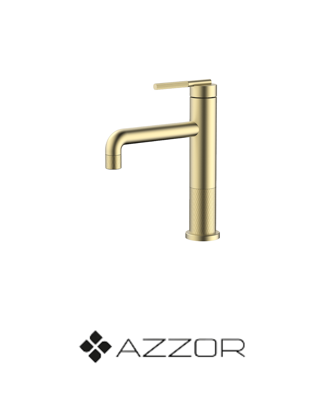 AZZOR - Monocontrol caño bajo Azzor Diamanto 2 Oro Mate - AZZ-B74301432BG