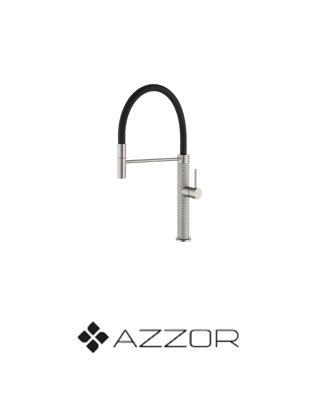 AZZOR - Grifería Azzor de cocina Diamanto Satin Nickel - AZZ-K072A02021BS