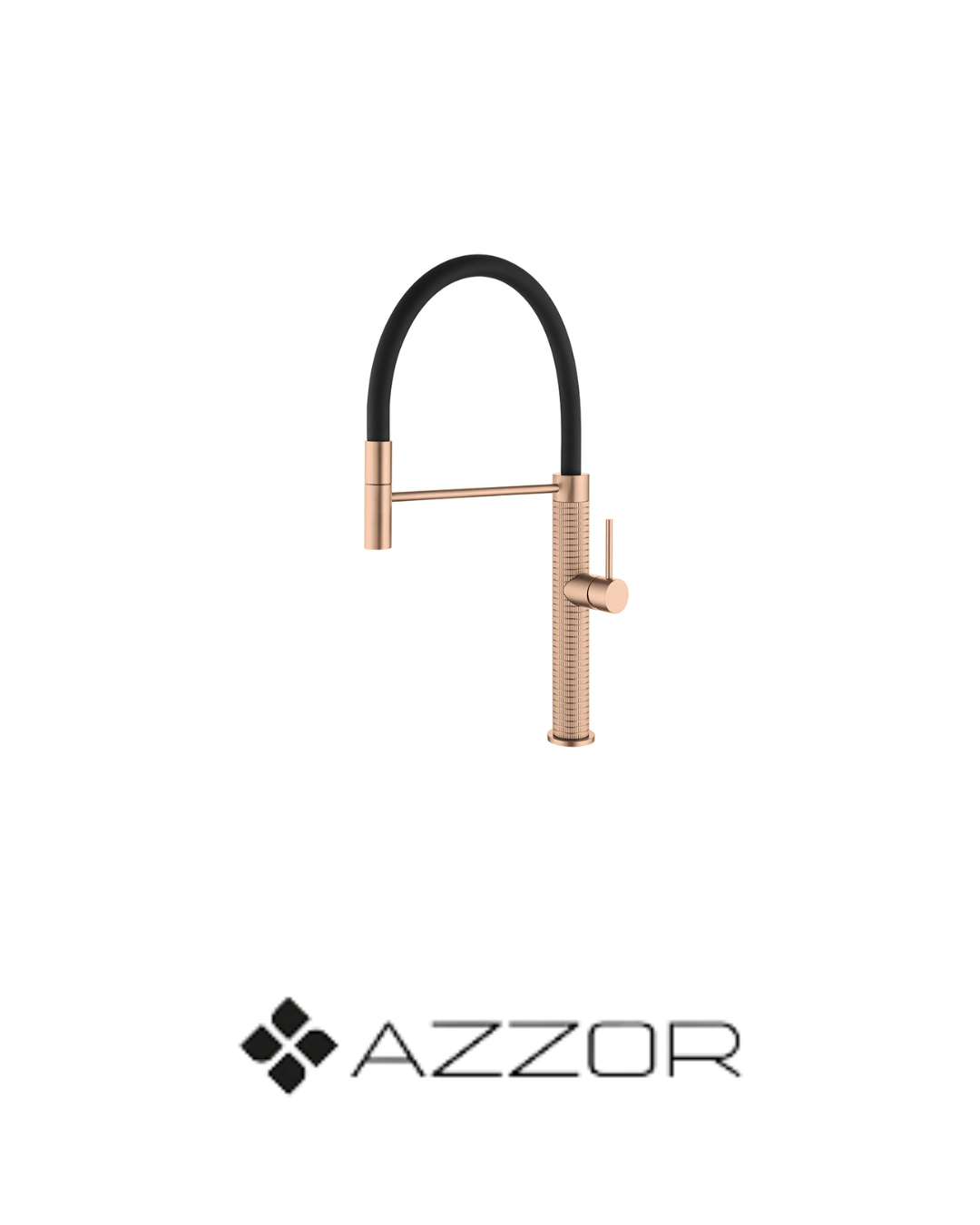 AZZOR - Grifería Azzor de cocina Diamanto Oro Rosa Mate - AZZ-K072A02361BRG