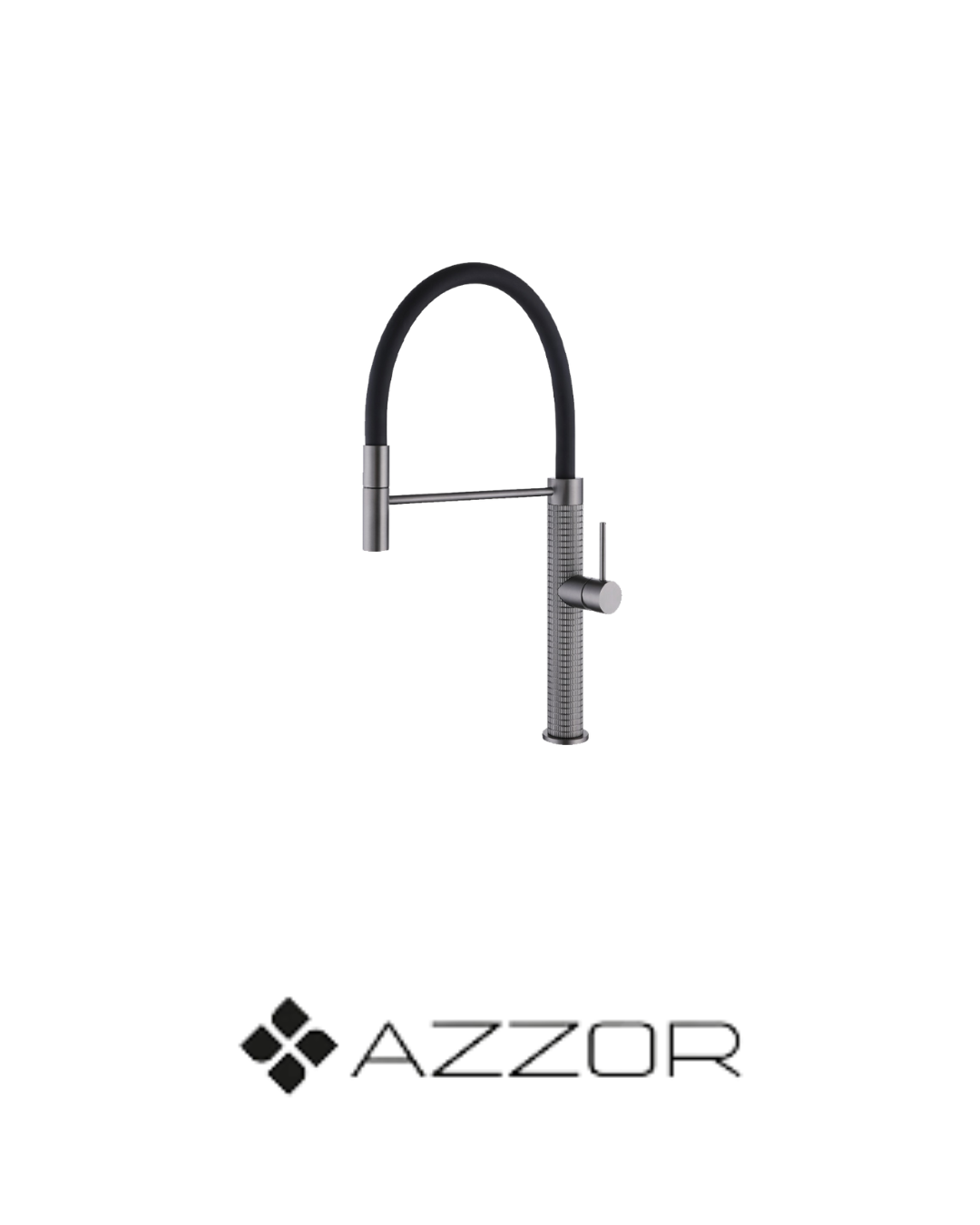 AZZOR - Grifería Azzor de cocina Diamanto Gunmental - AZZ-K072A02451GM