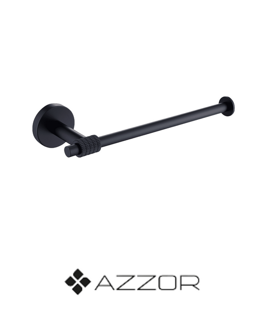 AZZOR- Toallero De Argolla Azzor Diamanto Negro - AZZ-Q15C04-PB