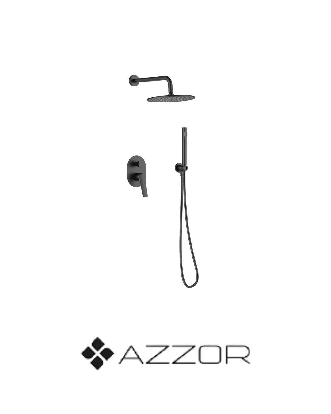 AZZOR - juego De Ducha Con Teleducha Azzor Vita Negro - AZZ - SO050H22311