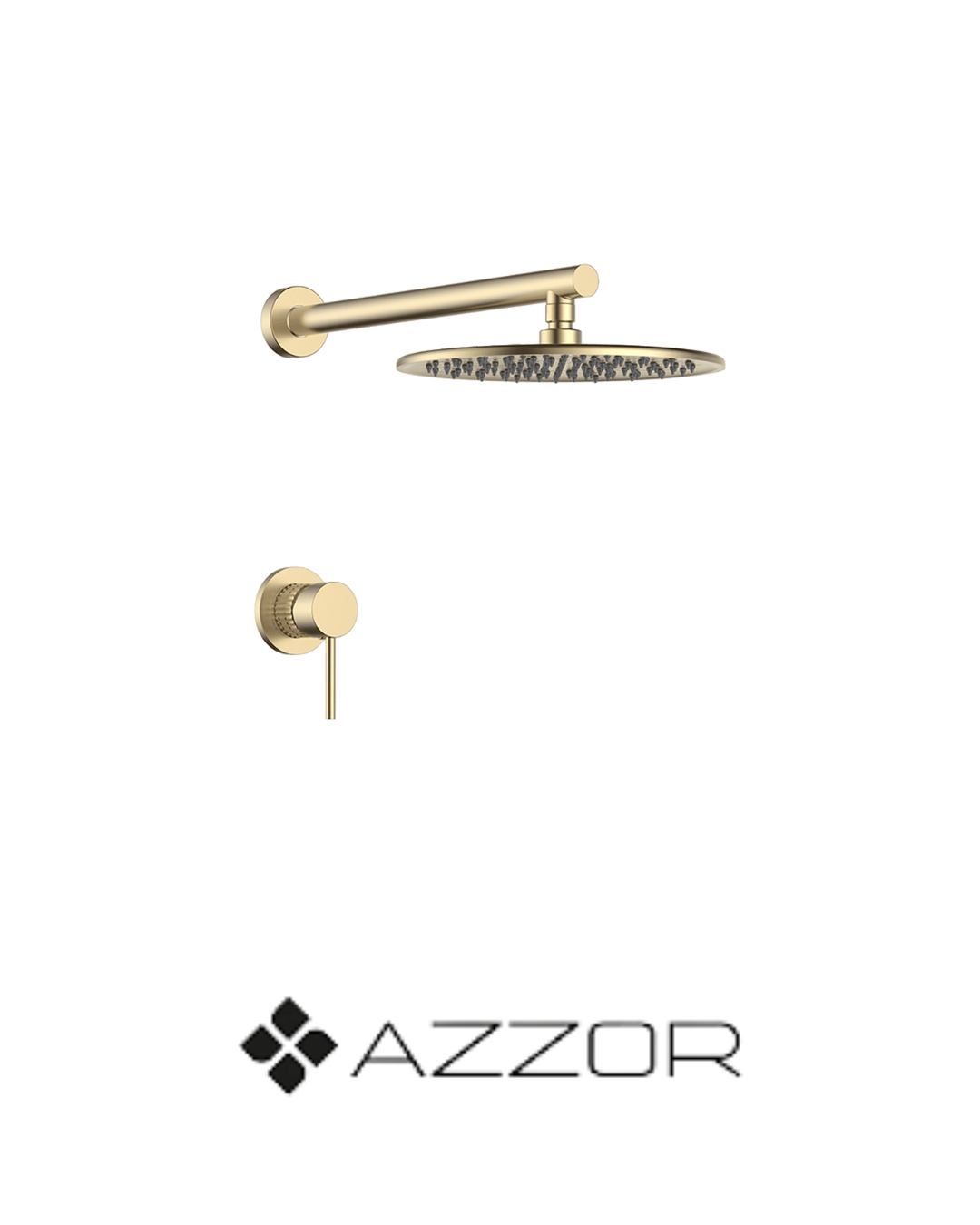 AZZOR - Juego de ducha sencillo Azzor Diamanto Oro Mate - AZZ-SO06421431BG