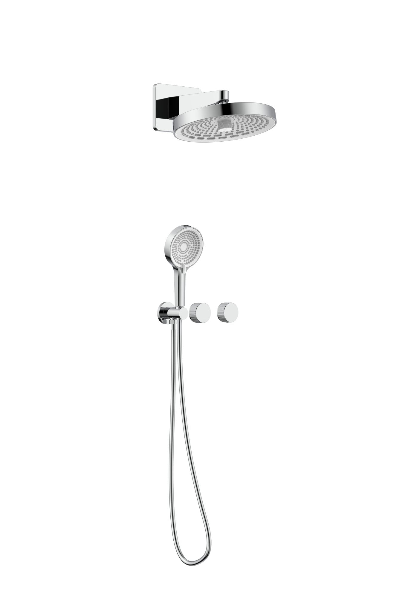 AZZOR -  Juego De Ducha Con Teleducha Azzor Lines Cromado - AZZ - SO1012A22011-1-CR