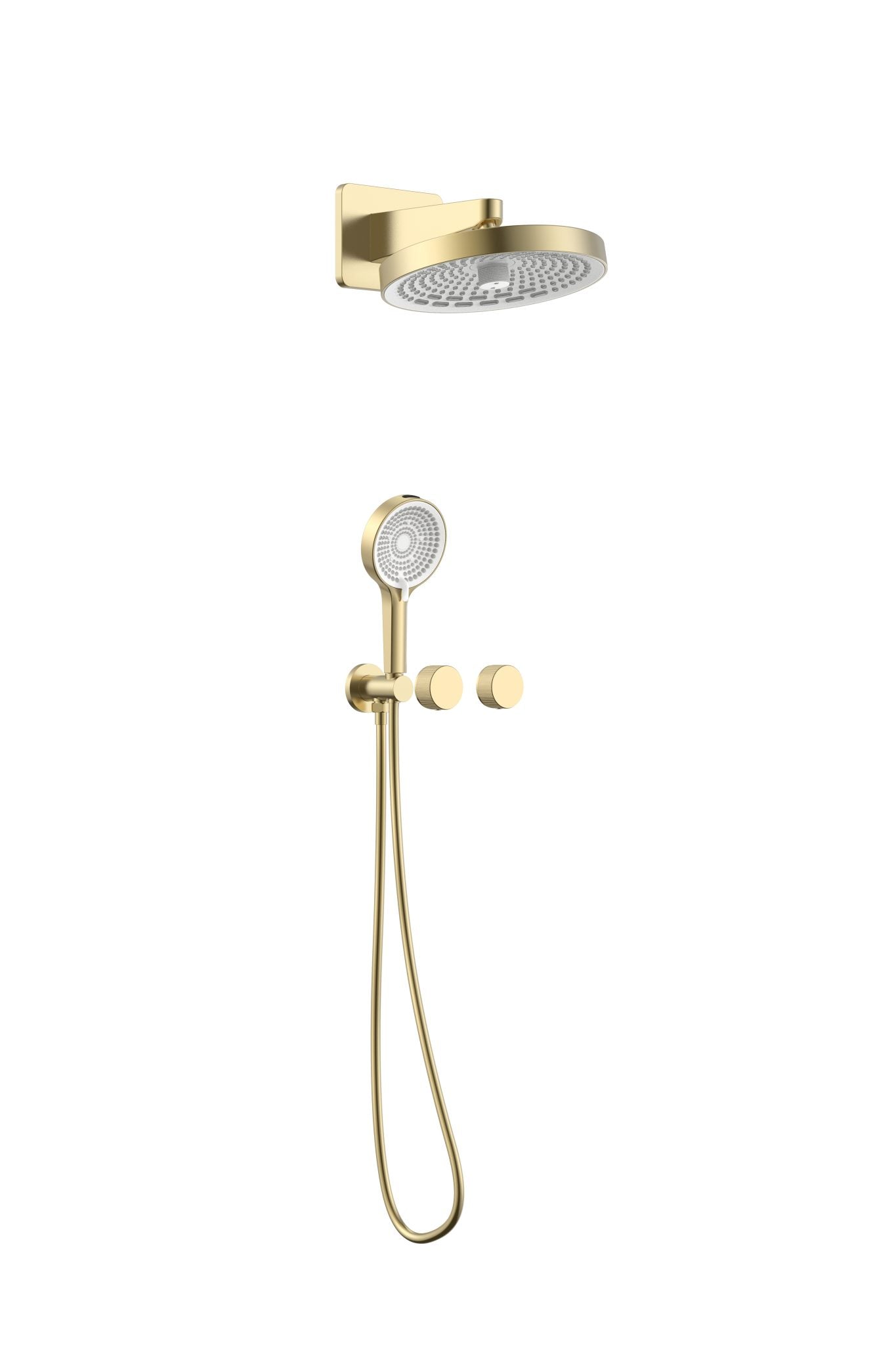 AZZOR -  Juego De Ducha Con Teleducha Azzor Lines Oro Mate - AZZ -SO1012A22431-1-BG