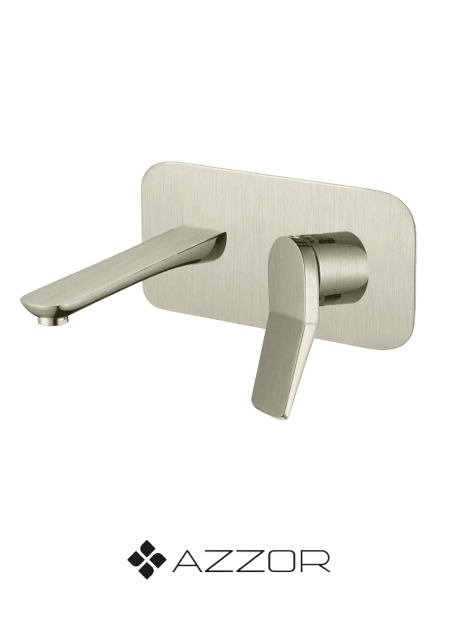 AZZOR - Grifería de Pared Azzor Siena Satin Nickel - AZZ-AZ-605-05BN