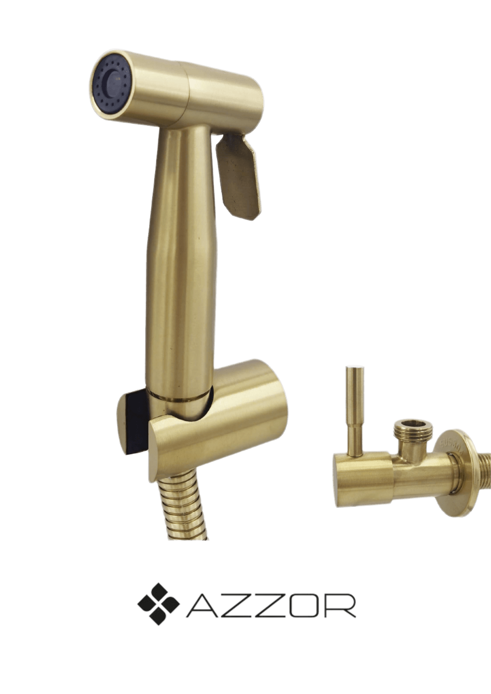 AZZOR - Ducha bidet con valvula Oro Mate - AZZ-AZ-150501S-4BG