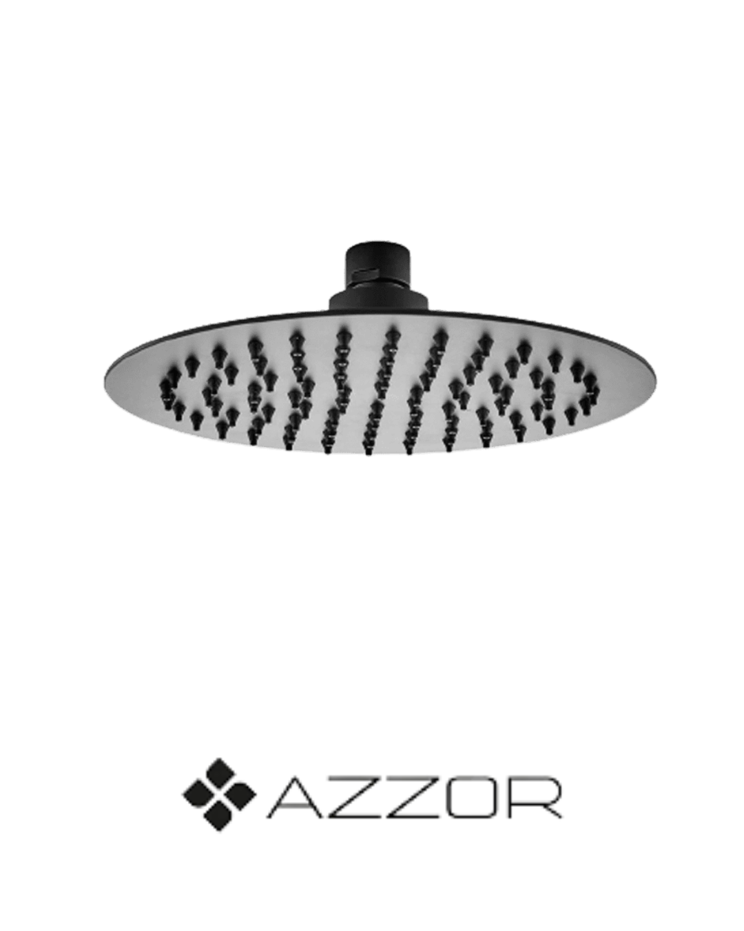 AZZOR - Cabeza Azzor Redonda Ultra Plana 30 CM Negro - AZZ -AXFL8002C-30MB