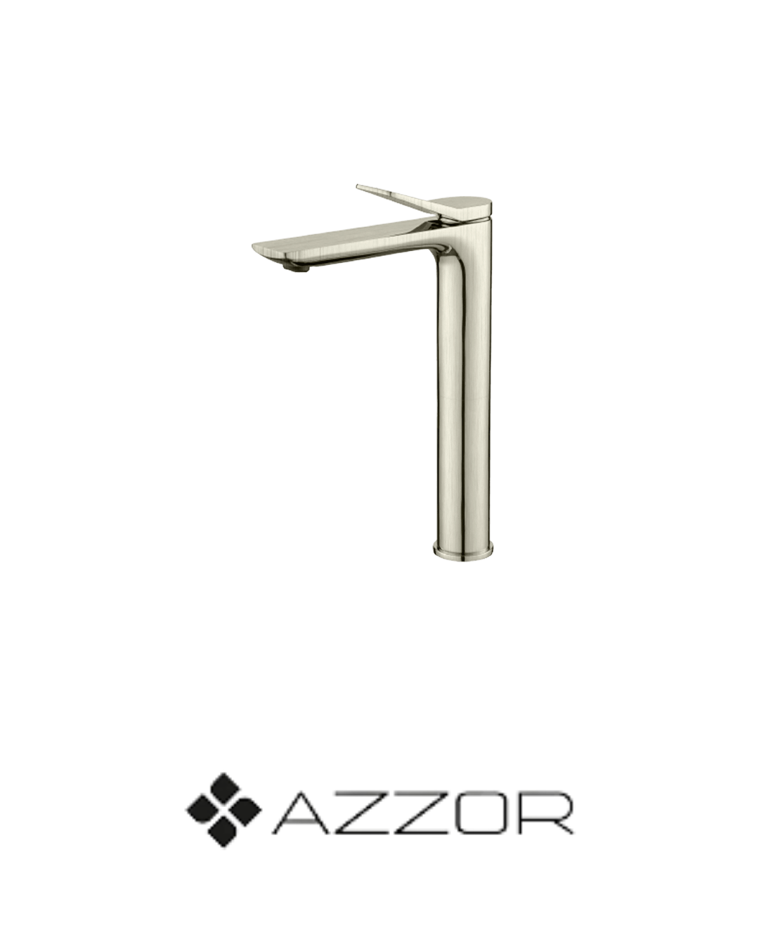 AZZOR - Grifería Caño Alto Azzor Sienna Satin Nickel - AZZ -AZ-605-02BN