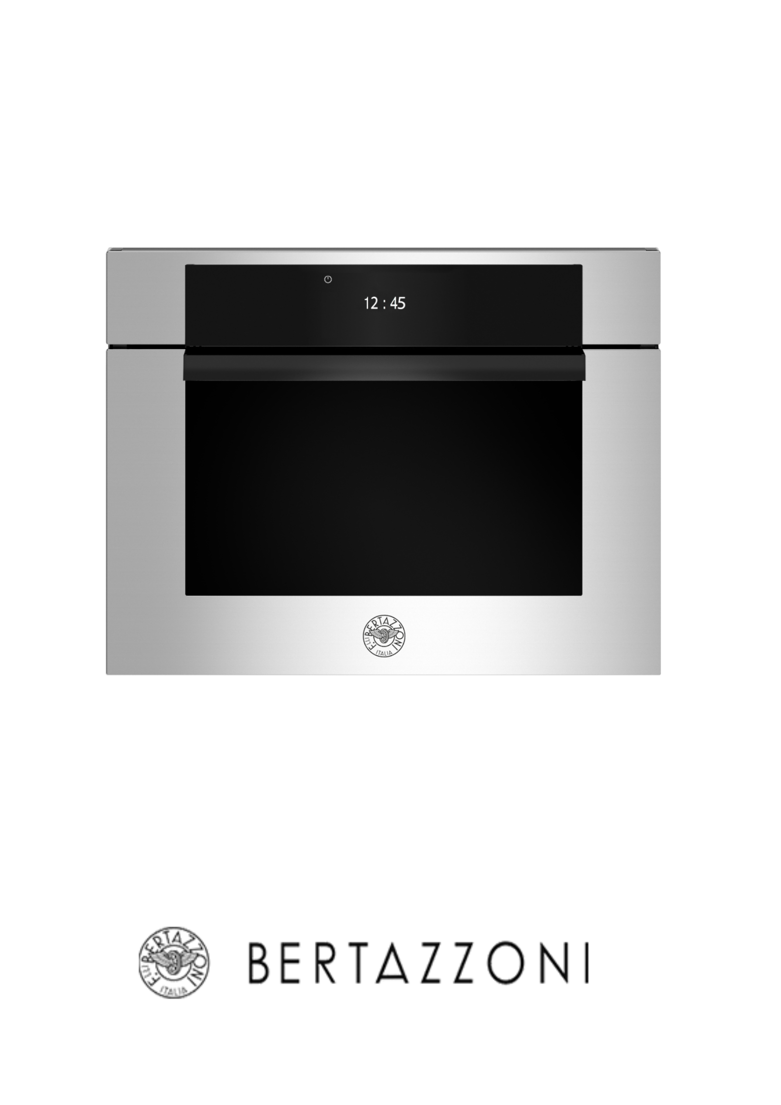 BERTAZZONI - Horno Moderno Combi 60x45Cm, Microondas, Pantalla TFT - Color Acero - F457MODMWTX-60