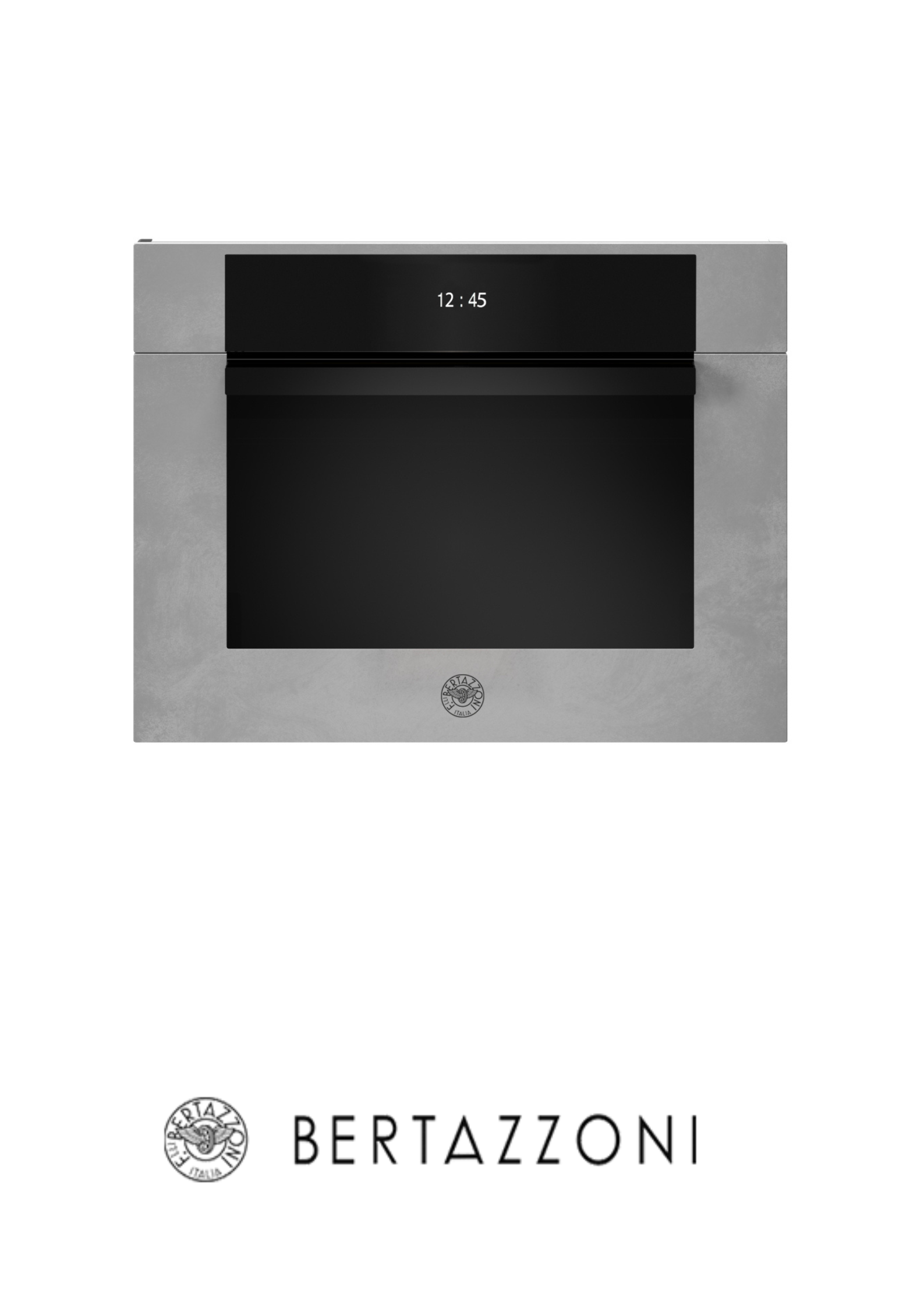 BERTAZZONI - Horno Moderno combi 60x45CM, Microondas, Pantalla TFT; Color Zinc - F457MODMWTZ