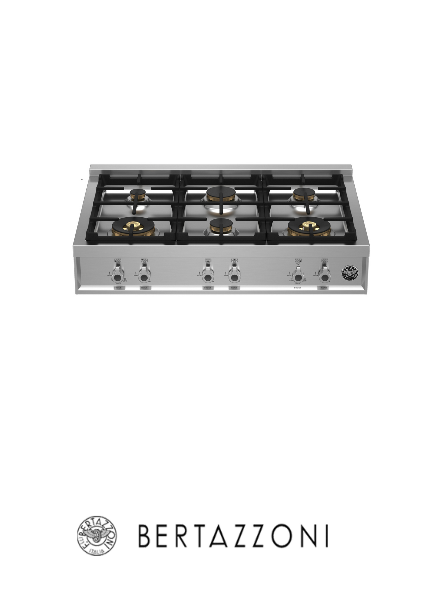 BERTAZZONI - Rangetop 36 Pulgadas Gas Natural & Propano - PROF366RTBXT