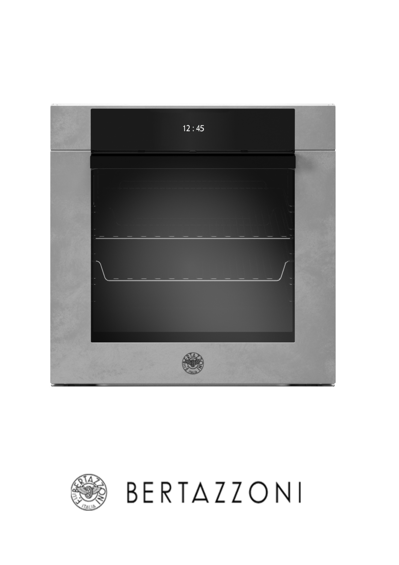 BERTAZZONI -  Horno Moderno 60CM, Full Vapor, Pirolítico, Pantalla TFT, Color Zinc- F6011MODVPTZ/23