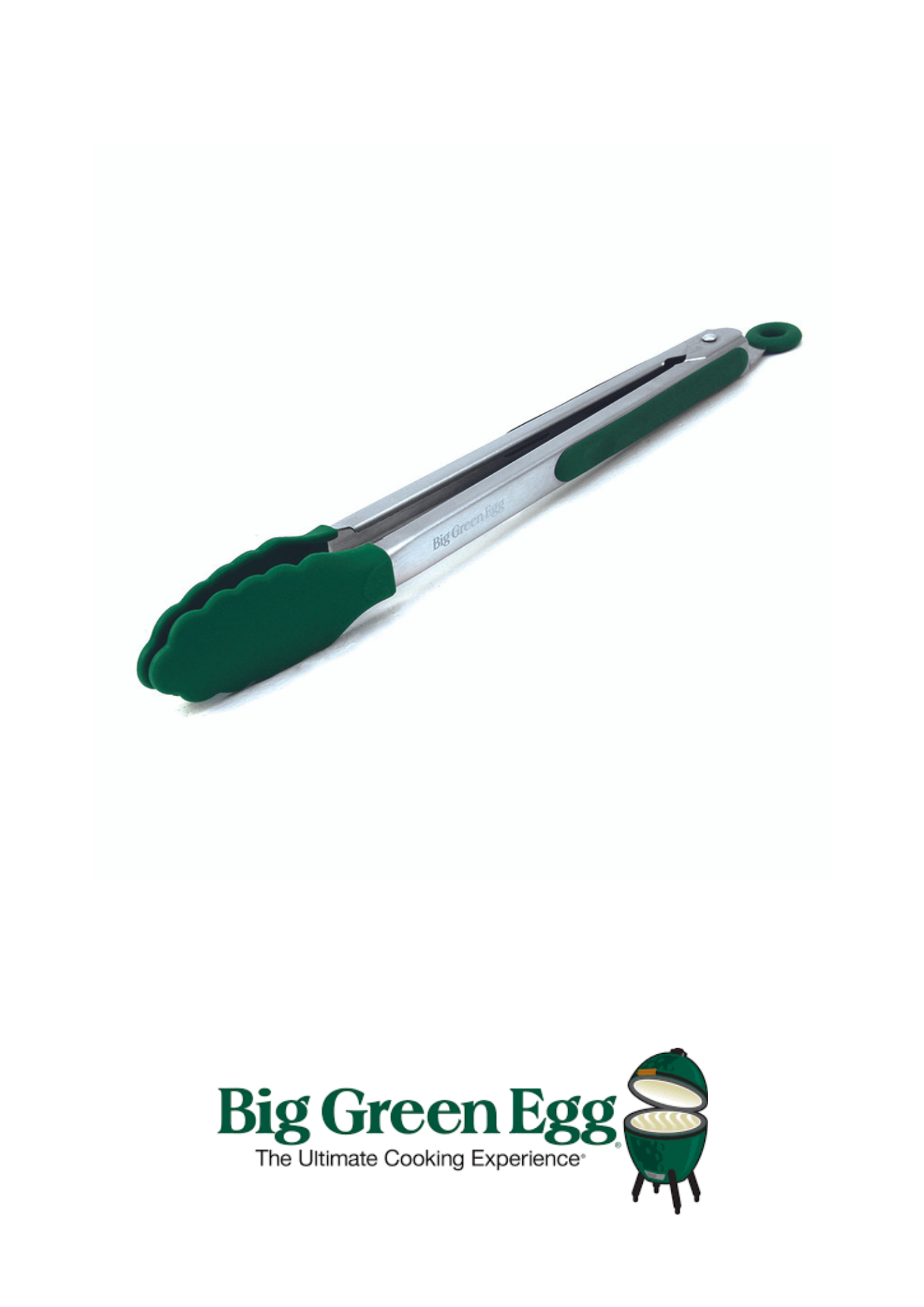 BIG GREEN EGG -  Pinzas Acero Inox y Silicona 40 CM - 116864