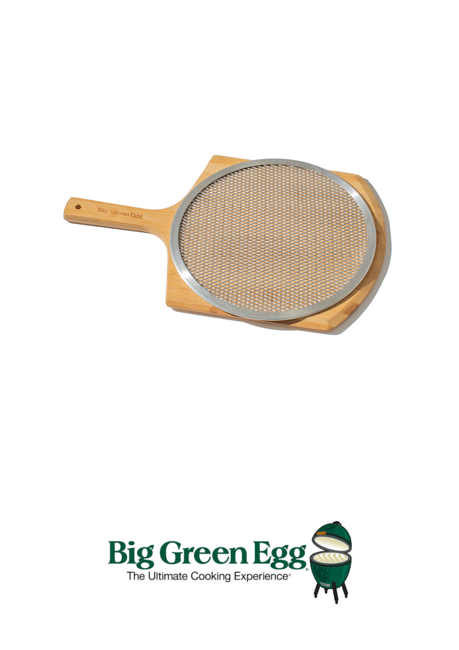 BIG GREEN EGG - BGE Kit Pizza Bamboo Tabla / Pala y Malla - 128010