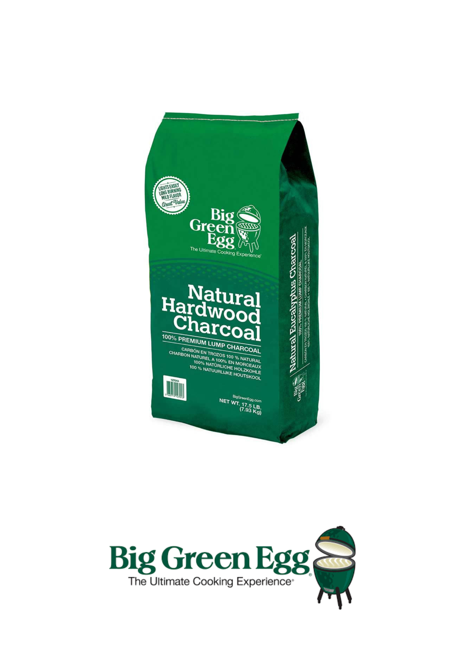 BIG GREEN EGG - BGE Carbón  Natural Eucalipto (BR) 7.9KG - 127013