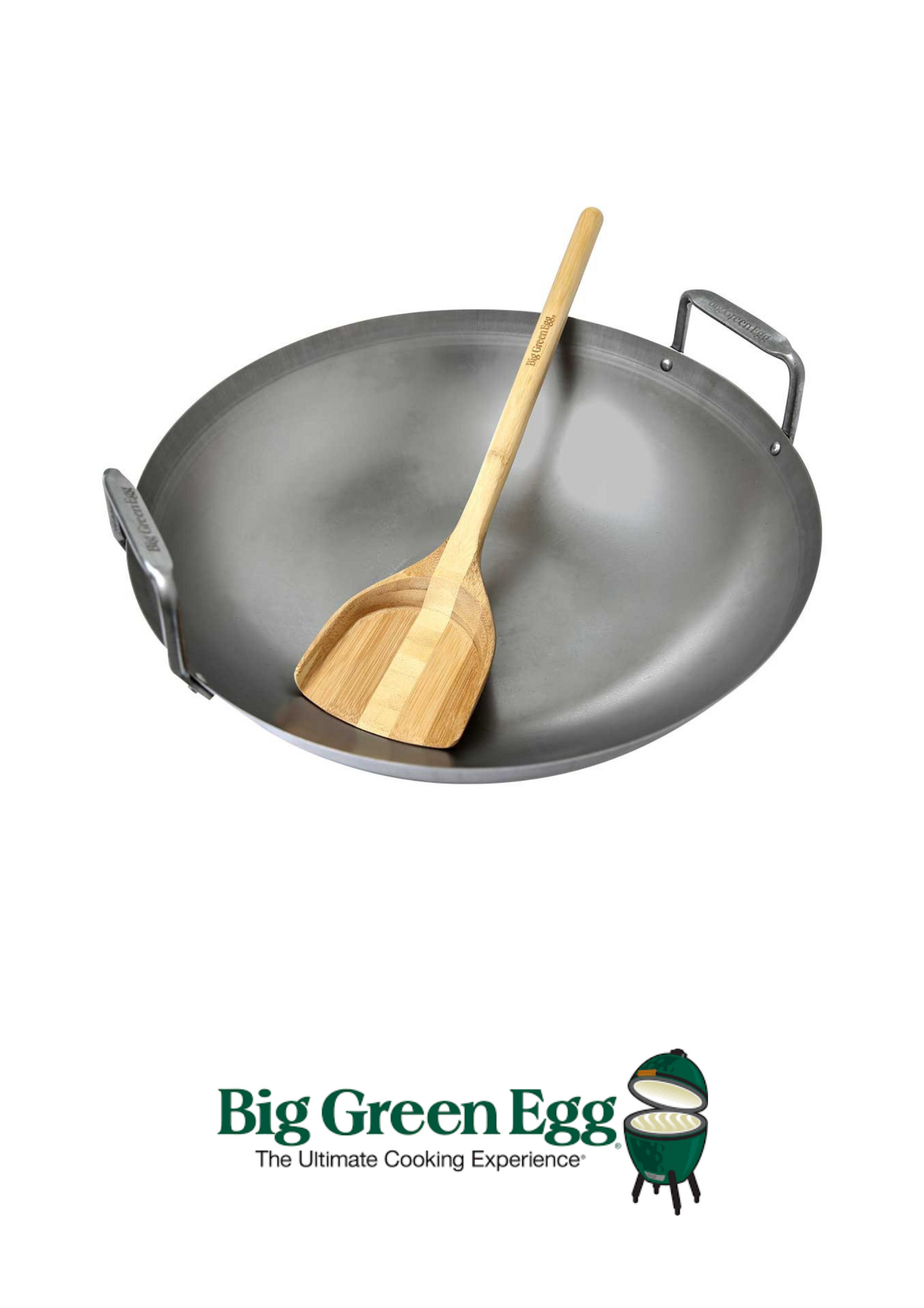 BIG GREE EGG - BGE Wok Acero al Carbón + Espatula XL, L - 120779