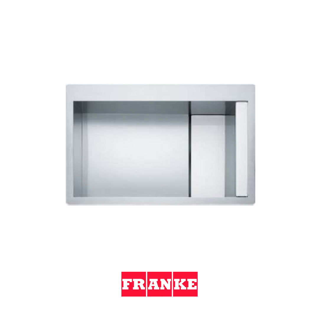 FRANKE - CLV 210 WH AISI 304 - Poceta en acero y vidrio blanco