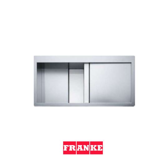 FRANKE - CLV 214 WHITE BX AISI 304 - Poceta en acero y vidrio blanco