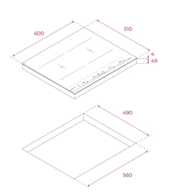 TEKA - Placa de inducción 60CM; BF 64-G1 MSP BM - 112510038