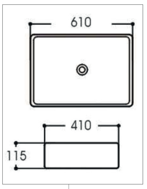 AZZOR - Lavamanos Azzor cerámica blanca - AZZ-AZ-5253