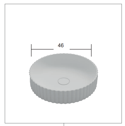 AZZOR - Lavamanos Azzor cerámica blanca - AZZ-AZ-5333MW