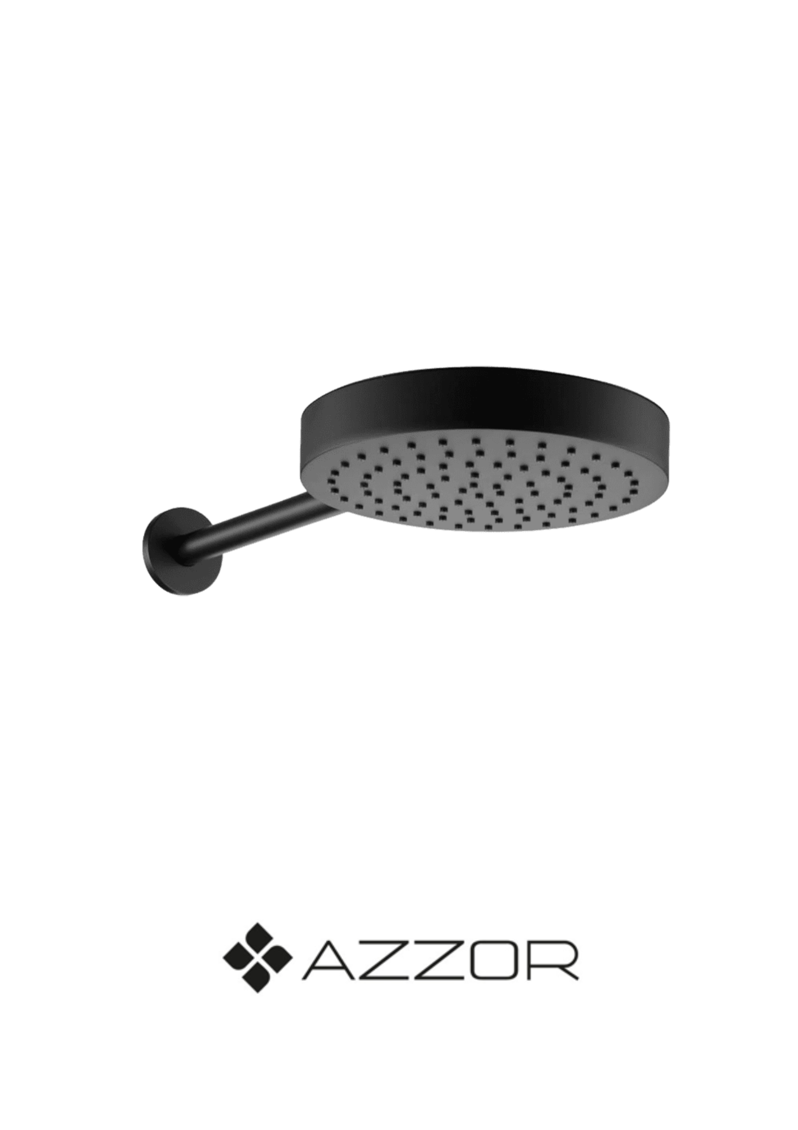 AZZOR - Cabeza Azzor Redonda De 25 cms Con Brazo a Pared De 40 cms - AZZ-AXFLS8120-2540MB