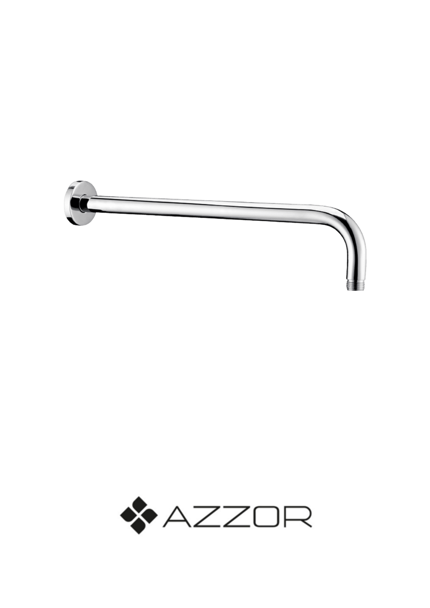 AZZOR - Brazo Azzor de ducha a pared redondo Cromado 45CM - AZZ-AXESA013-45